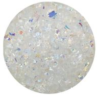 DF490- CBS 2oz. Dichroic Frit Rainbow Clear Coarse 90 COE