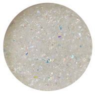 DF501- CBS Dichroic Frit Flakes Rainbow Clear Medium 90 COE