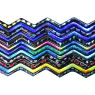 DWF101- CBS Dichroic Wavy Firestrips Patterns 3mm 90 COE