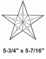 EC227-Exquisite Cluster Large 5 Point Star