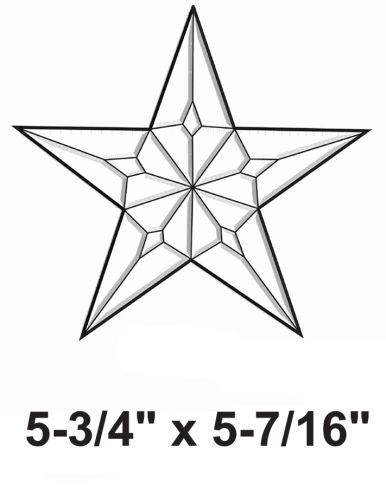 EC227-Exquisite Cluster Large 5 Point Star