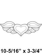 EC251-Exquisite Cluster Winged Heart