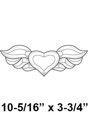 EC251-Exquisite Cluster Winged Heart