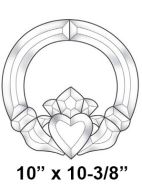 EC820-Exquisite Cluster Irish Claddagh