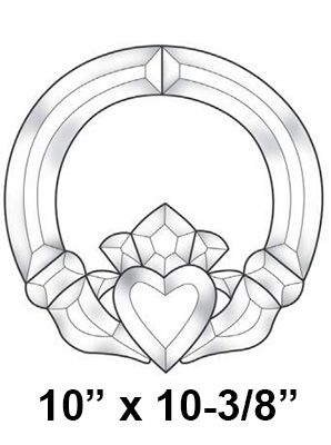 EC820-Exquisite Cluster Irish Claddagh