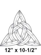 EC825-Exquisite Cluster Celtic Triangle