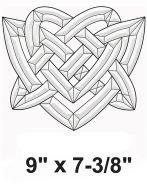 EC828-Exquisite Cluster Celtic Heart