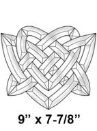 EC828-Exquisite Cluster Celtic Heart