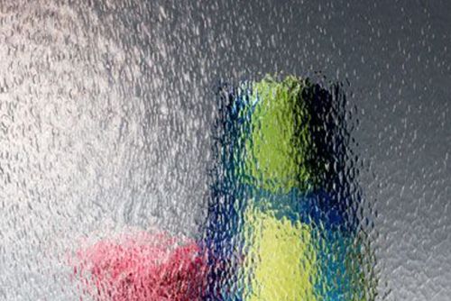 SF100HS- Oceanside Clear Hammered Small 96 COE