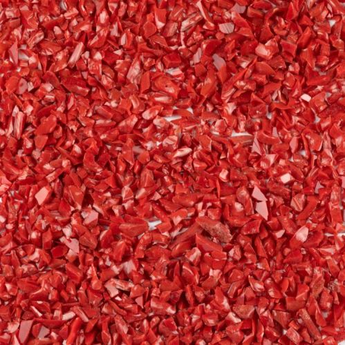 UF5040-Oceanside Frit Coarse Red Opal 8.5oz Jar - 96 COE (#2502)