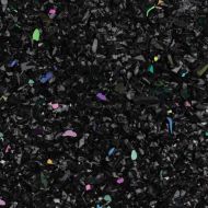 UF5070R-Oceanside Frit Coarse Black Opal Iridized 8.5oz Jar - 96 COE (#56R)