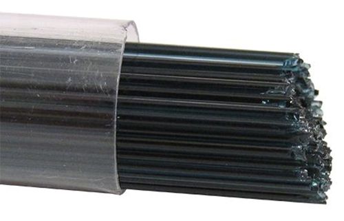 US1087- Oceanside Steel Blue Transparent Stringers 96 COE #5384