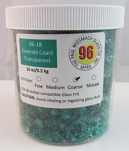 WF9575-Frit 96 Coarse Emerald Coast Trans. #96-18