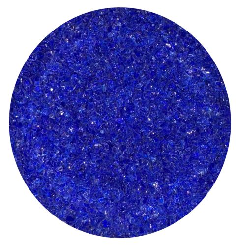 WF9633-Wissmach Glass Frit Medium Midnight Blue Transparent 96-20 1Lb. - 96 COE