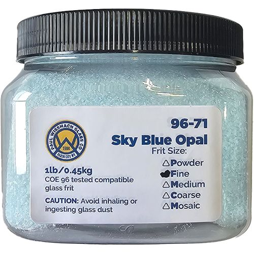 WF9680 - Frit 96 Fine Sky Blue Opal 96-71 1Lb.