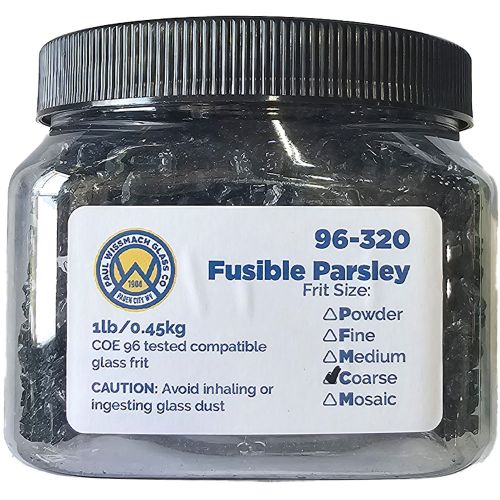 WF9692 - Frit 96 Coarse Fusible Parsley Trans.96-320 1Lb.