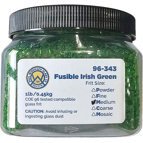 WF9696 - Frit 96 Medium Fusible Irish Green Trans.96-343 1Lb.