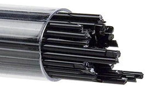 BU010072- Bullseye 2MM Black Opal Stringers - 90 COE