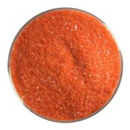 BU002491F- Bullseye Frit Fine Tomato Red Opal 1lb Jar - 90 COE