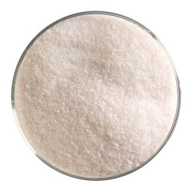 BU003491F-Bullseye Frit Fine Light Peach Cream Opal 5oz Jar