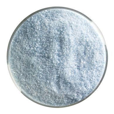 BU110891F- Bullseye Frit Fine Marine Blue Transparent 5oz Jar - 90 COE