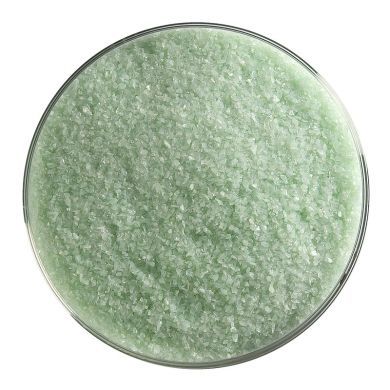 BU111291F- Bullseye Frit Fine Aventurine Green Transparent 5oz Jar - 90 COE