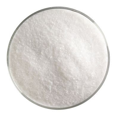 BU011391F - Bullseye Frit Fine White Opal 1lb Jar  - 90 COE