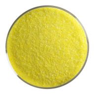 BU012091F- Bullseye Frit Fine Canary Yellow Opal 1lb Jar - 90 COE 