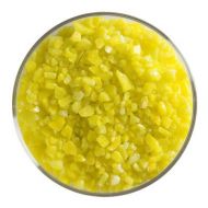 BU112093F - Bullseye Frit Coarse Canary Yellow Transparent 1lb Jar - 90 COE