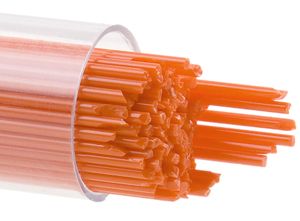 BU012507- Bullseye 1MM Orange Opal Stringers - 90 COE