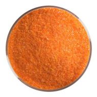 BU112591F- Bullseye Frit Fine Orange Transparent 1lb Jar  - 90 COE