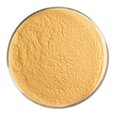 BU112598F- Bullseye Frit Powder Orange Transparent 5oz Jar - 90 COE