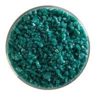 BU014493F- Bullseye Frit Coarse Teal Green Opal 5oz Jar - 90 COE