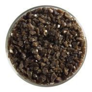 BU020393F- Bullseye Frit Coarse Solid Brown Opal 5oz Jar - 90 COE