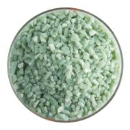 BU020793F- Bullseye Frit Coarse Celadon Opal 5oz Jar - 90 COE