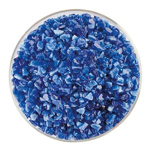 BU216493F- Bullseye Frit Coarse Caribbean Blue 5oz Jar - 90 COE