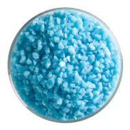 BU021693F- Bullseye Frit Coarse Light Cyan Opal 1lb Jar - 90 COE