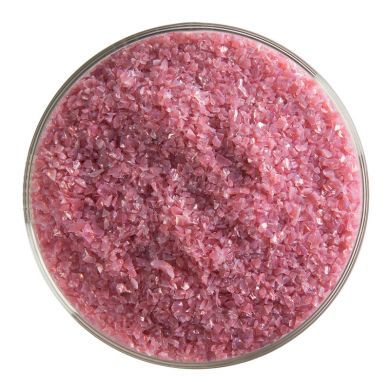 BU030192F- Bullseye Frit Medium Pink Opal 5oz Jar - 90 COE