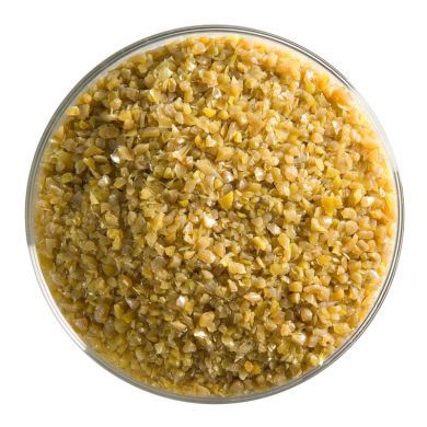 BU033792F- Bullseye Frit Medium Butterscotch Opal 5oz Jar  - 90 COE