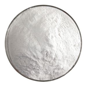 BU092098F- Bullseye Frit Powder Warm White Opal 5oz Jar - 90 COE