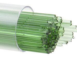 BU110707- Bullseye 1MM Light Green Transparent Stringers - 90 COE