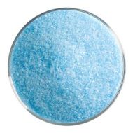 BU141691F- Bullseye Frit Fine Light Turquoise Blue Transparent 1lb Jar