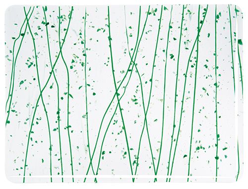 BU4217F-Aventurine/Jade Green Frit/Aventurine Streamers