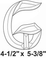 BLG -Exquisite Bevel Cluster Letter G