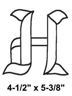 BLH -Bevel Letter H