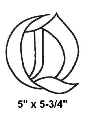 BLQ -Bevel Letter Q