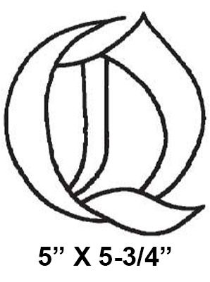 BLQ -Exquisite Bevel Cluster Letter Q