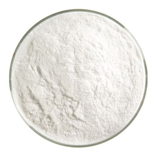 BU031398F - Bullseye Frit Powder Dense White 1lb Jar - 90 COE