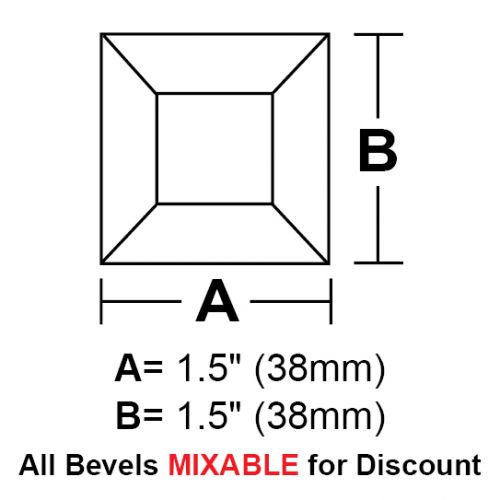 BV1515CS-Case 1080ea. Sq.Bevel 1.5"