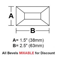 BV1525-Rec.Bevel 1.5"x2.5"